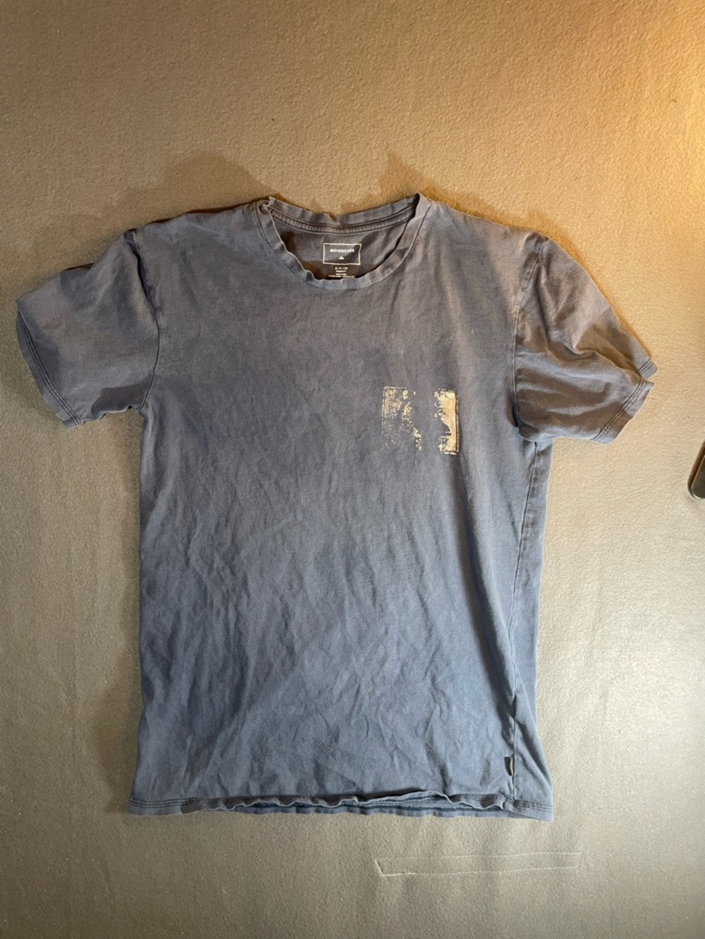 Quiksilver Faded Blue Short Sleeve Crew Tee